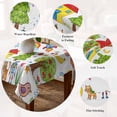 thumbnail image 5 of Children's Day Table Cloth Waterproof Tablecloths, Cartoon Painting Rainbow Rocket Butterfly Tablecloth Dining Table Cover for Kitchen Party Tabletop Outdoor, Square Tablecloth 60x60 Inch, 5 of 9