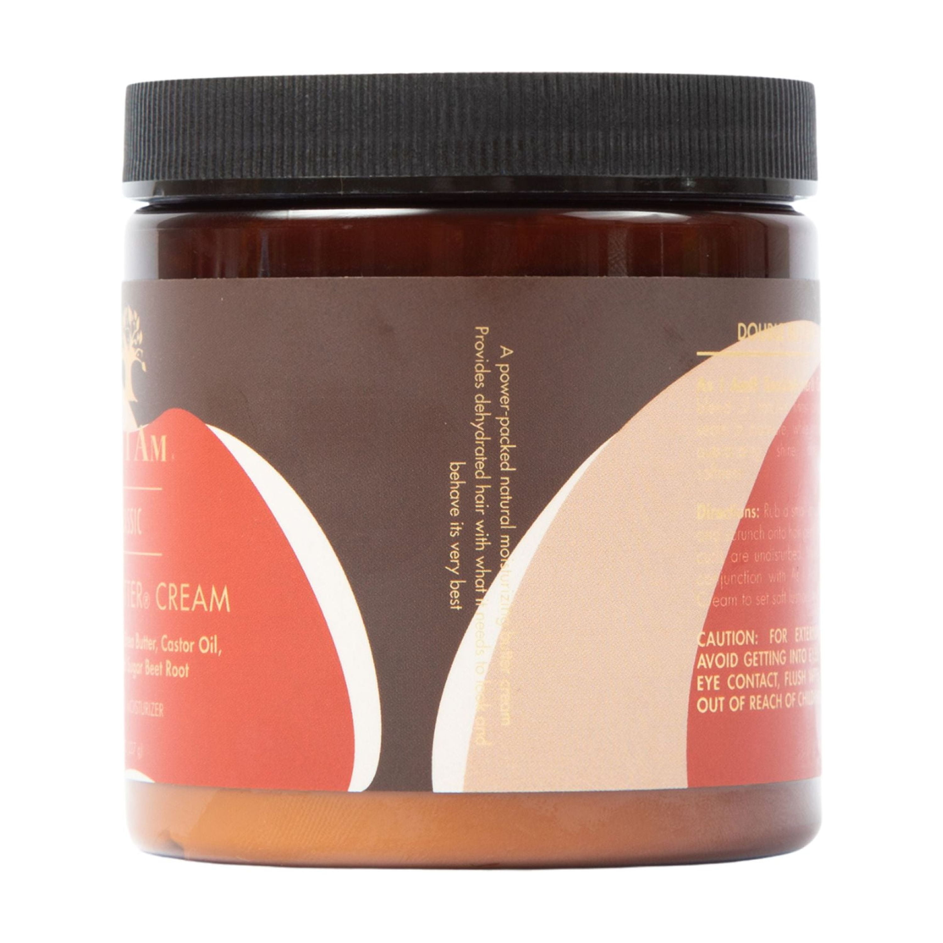As I Am Coconut Double Butter Cream Moisturizing Cream for Dry Curls and Coils Softness and Shine 8 oz with Shea Butter, Castor Oil and Cocoa Butter