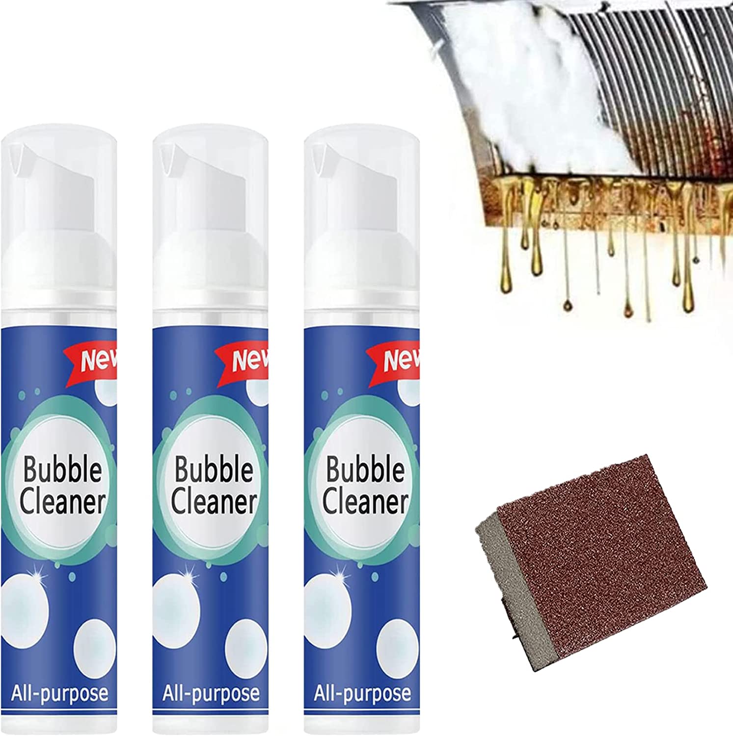 Foaming Heavy Oil Stain Cleaner, Bubble Cleaner Foam, AllPurpose Rinse