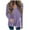 Purple, variant on Womens Waffle Knitted Tops Long Sleeve Oversized Fall Casual V Neck Solid Color Buttons Down Pullover Shirts (White L)