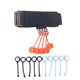 thumbnail image 1 of Finger Exerciser Stretcher Silicone Adjustable Improve Flexibility Hand Grip Strength Trainer with Wrist Strap Black, 1 of 4