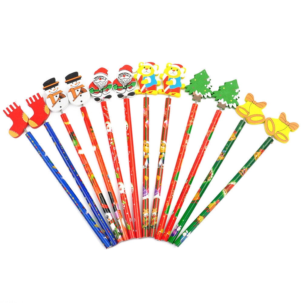 Kids LED Pencils & Color Gift Set Writing School Supplies Party Fun Favors  Toys