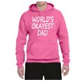 thumbnail image 2 of Wild Bobby,World's Okayest Dad Gift, Father's Day, Unisex Graphic Hoodie Sweatshirt, Neon Pink, X-Large, 2 of 3