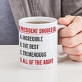 thumbnail image 4 of CafePress - The President Should Be Mug - 11 oz Ceramic Mug - Novelty Coffee Tea Cup, 4 of 4