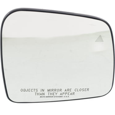 Mirror Glass Compatible With 2011-2018 Jeep Grand Cherokee Right Passenger Side Heated w/ Blind Spot Detection in Kool-Vue