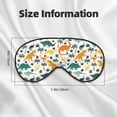 thumbnail image 4 of Uemuo Dinosaurs and Tropical Leaves Pattern Sleep Eye Mask - Light Blocking Sleep Mask Blocking Out Light Perfectly, Soft and Comfortable Night Eye Mask, Eye Blinder, 4 of 7