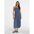 thumbnail image 3 of Time and Tru Women's Smocked Tank Top, Sizes XS-XXXL, 3 of 6