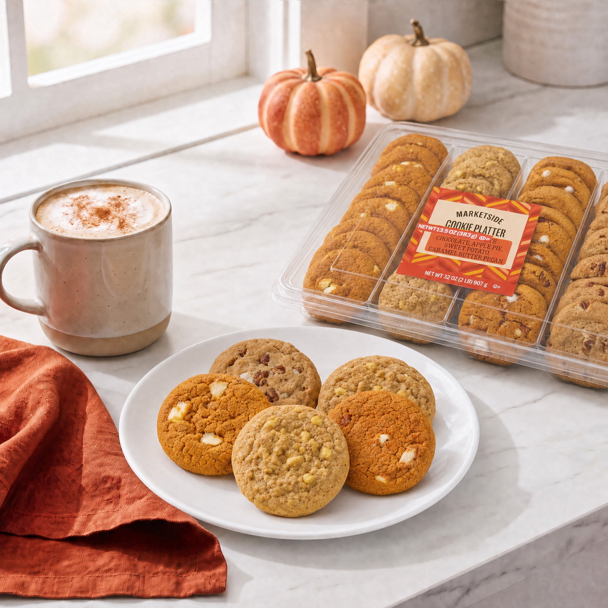 Marketside Harvest Cookie Platter, 32 oz, 32 Count