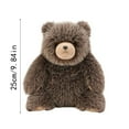 thumbnail image 3 of 9.84Inch Soft Brown Bear Stuffed Animals, Cuddly Soft Brown Bear Plushie Throw Pillow, Perfect Birthday Christmas New Year Valentine's Day Gifts for Women Girlfriend Teens Lover, 3 of 9