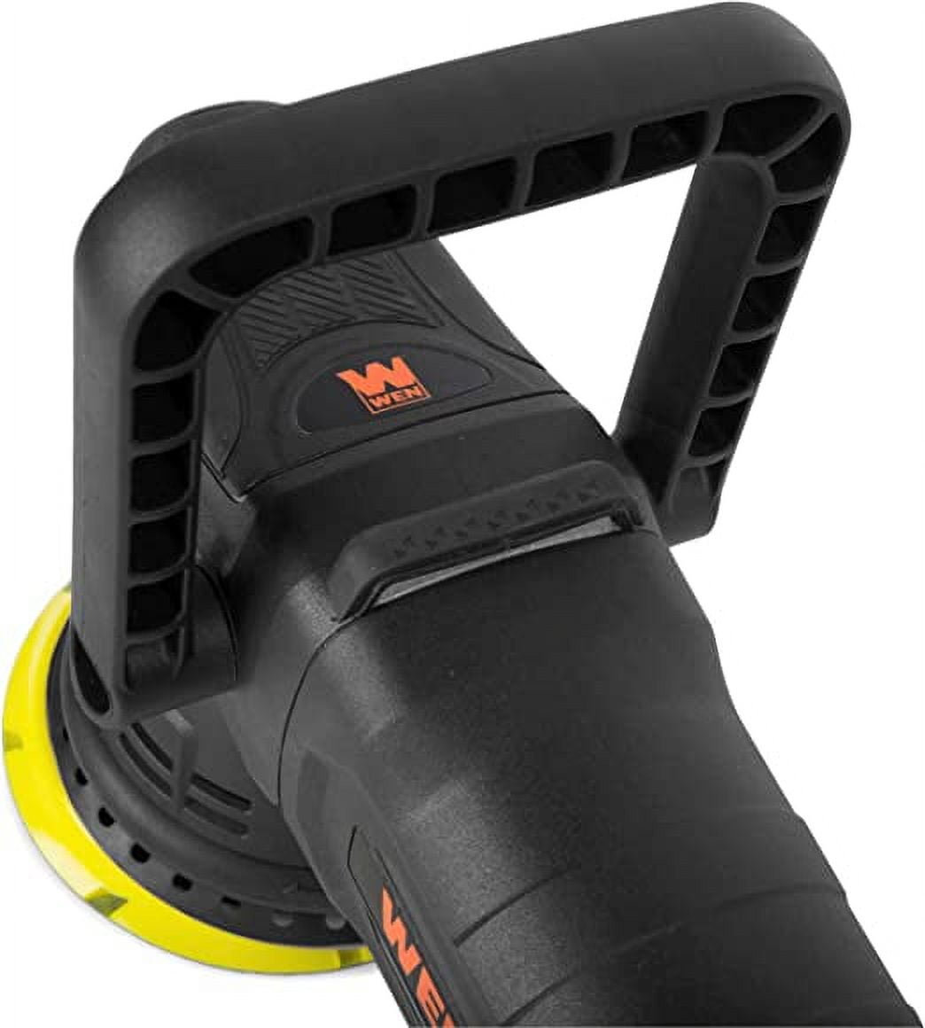 WEN Dual Action Polisher, 5-Inch Professional Grade, 8.3-Amp with Paddle Switch, 15mm Throw and LED Display