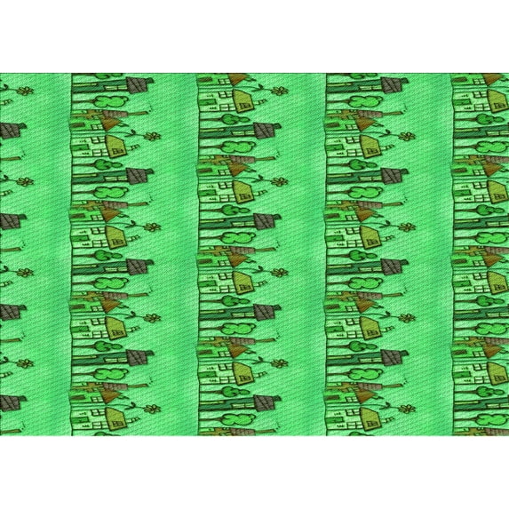 Ahgly Company Machine Washable Indoor Rectangle Transitional Forest Green Area Rugs, 2' x 3'