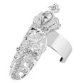 thumbnail image 3 of Nail Ring,Crown Bowknot Crystal Finger Nail Finger Rings Finger Tips Ring Exceptional Value, 3 of 7