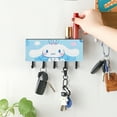 thumbnail image 3 of Cinnamoroll Wall Key Holder, Farmhouse Wall Rack with 6 Hooks, Wall Mounted Key Holder, Wooden Mail Organizer with Hooks for Entryway, 3 of 5