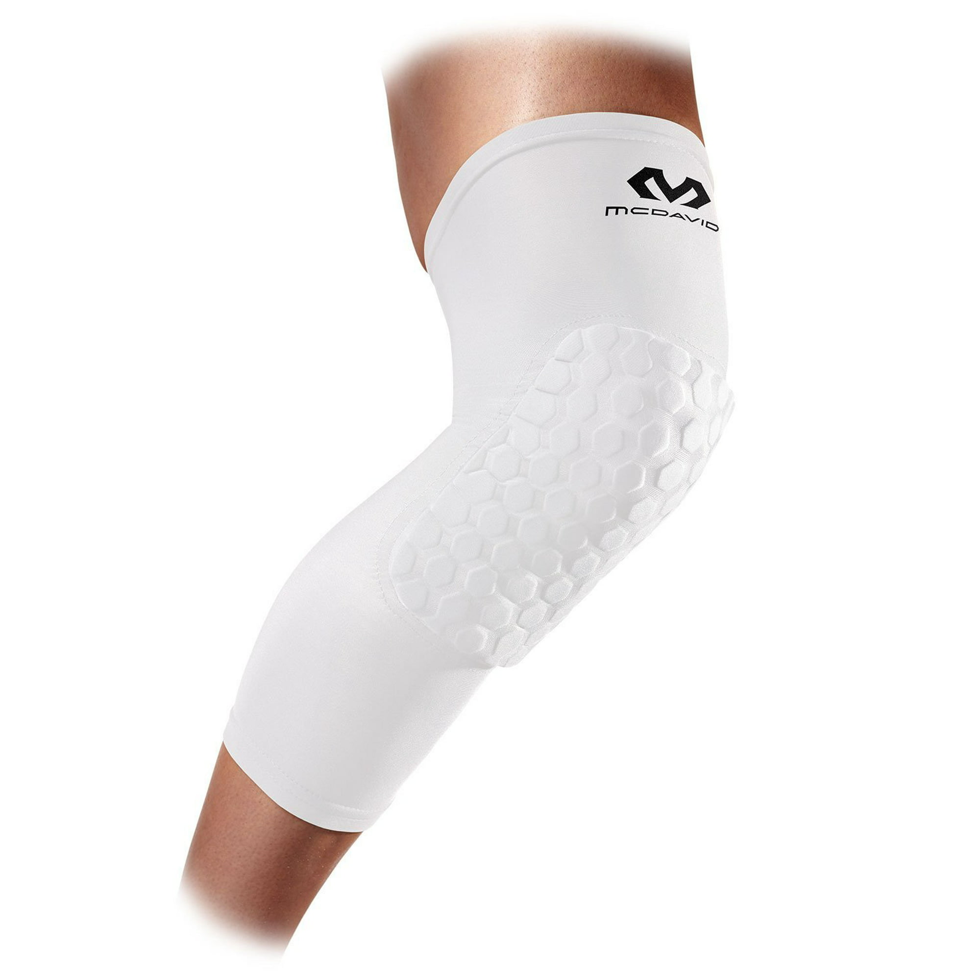 Tentacle discretion stimulate McDavid 6446 Hex Leg Sleeves Extended Compression Support Knee Pads PAIR ( Youth, White) - Walmart.com