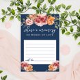 thumbnail image 4 of Koyal Wholesale Share a Memory Cards, Navy Blue Orange Fall Watercolor Flowers Cards for Wedding, Going Away, 52-Pk, 4 of 5