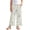 Blue Beige Floral, variant on Girls' Casual Pants Elastic Waist Ruffled Long Pants Wide Leg Trousers Printed Pants Baggy Trendy Streetwear for Tween 7-8 Y, Gothic Skull Raven Rose