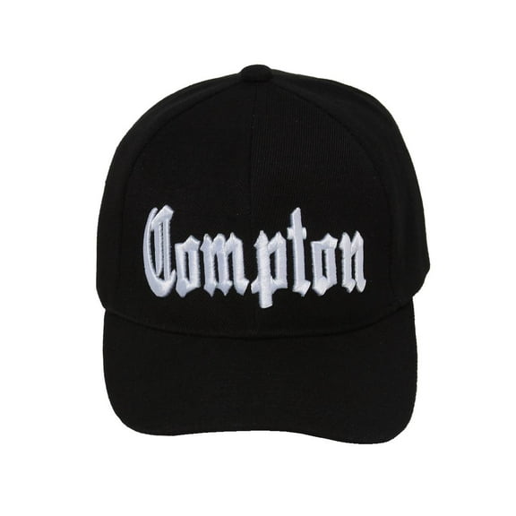 City of Compton Hat Cap 3D Embroidery - Black w/ Sunglasses