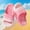 Pink#4, variant on Fesfesfes Kids' Five Finger Water Shoes Summer Beach Swimming Non Slip Snorkeling Shoes for Boys Girls Outdoor Sport Quick-Dry Comfortable Skin Sticking Shoes(Khaki#1,5 Years)