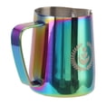 thumbnail image 2 of Jarra para espumar leche con boca puntiaguda, ideal para amantes del café con leche, taza de café de acero inoxidable colorida de 350 ml para el hogar, 2 of 8