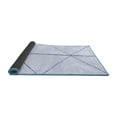 thumbnail image 2 of Ahgly Company Indoor Round Solid Blue Modern Area Rugs, 6' Round, 2 of 4