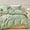 Green, variant on Duvet Cover Set Queen Size, 3pcs Washed Microfiber Purple Bedding Set, Soft Breathable Striped Textured Seersucker Duvet Cover with Zipper Closure & Corner Ties(Purple, Queen)