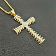 thumbnail image 5 of Lovelords Christian Jesus Cross Necklace For Women Men 14K Yellow Gold Chains Choker Religion Cross Pendants Jewelry Prayer Baptism Gifts, 5 of 5