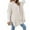 Beige, variant on Lindreshi Cardigan Sweaters for Women Women's Autumn and Winter High Neck Dough Shawl Sweater Loose Round Neck Sweater