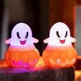 thumbnail image 6 of HomeKingdee Ghost Pumpkin Lights Halloween Small LED Emit Light up Pumpkin Night Light for Outdoor Indoor Table Party Decoration Funny Halloween Decor, 6 of 7