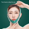 thumbnail image 3 of Máscara facial ajustable para contorno V, diseño transpirable, ideal para uso nocturno, disponible en color naranja., 3 of 7
