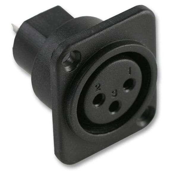 PRO SIGNAL - XLR Chassis Socket, 3 Pole, Solder