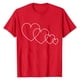 thumbnail image 4 of TaTaai Casual Women's Valentine Heart Print Short-Sleeve T-Shirt, Valentine's Day Daily Party Top, Round Neck Summer Tee Gift, 4 of 5