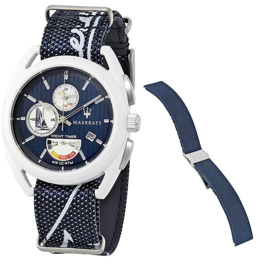 Maserati Trimarano Yacht Timer Chronograph Blue Dial Men's Watch R8851132003
