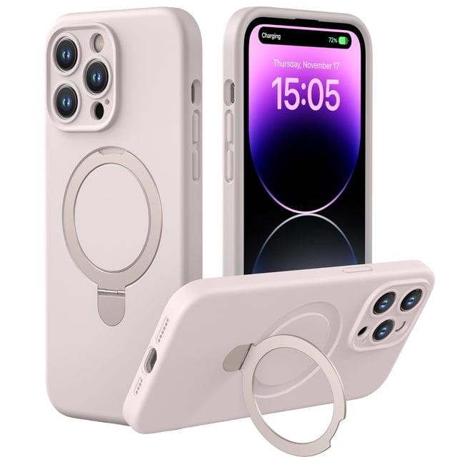 Funda CellEver para iPhone 14 Pro Max Magnetica MagSafe con Soporte y Proteccion de Camara
