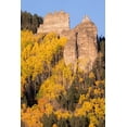 thumbnail image 2 of Jaynes Gallery 11x14 White Modern Wood Framed Museum Art Print Titled - USA-Colorado-Uncompahgre National Forest Pinnacle Ridge towers over aspens in autumn, 2 of 4