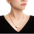 thumbnail image 4 of Collar Gargantilla con Dije Corazón 3 Oros Chapa de Oro 18k Ametrinaa MPGD0003, 4 of 4
