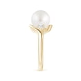 thumbnail image 3 of Angara Classic South Sea Cultured Pearl Bypass Ring in 14K Yellow Gold for Women | June Birthstone Jewelry for Her, 3 of 8