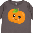 thumbnail image 4 of Inktastic Halloween Pumpkin, Smiling Pumpkin, Trick or Treat Boys or Girls Long Sleeve Toddler T-Shirt, 4 of 5