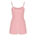 thumbnail image 4 of LOVZFMLL Workout Sets for Women Spaghetti Strap Tank Top and Shorts Two Piece Short Sets Hollow Athletic Running Matching Clothing Pink XL, 4 of 6