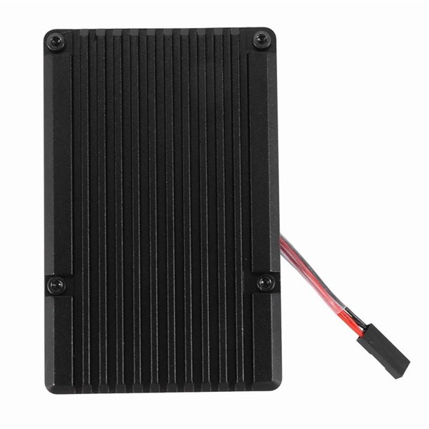 5X para Carcasa de Aluminio Con Doble Ventilador Ventilador Carcasa Metálica Caja Negra
