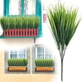 thumbnail image 1 of Ouddy Decor Artificial Grass Fake Plants OutdoorUV Fake Grass Artificial Stems Plastic Shrubs For Patio Garden Front Porch Home Window Box Decor 18 Bundles, 1 of 6