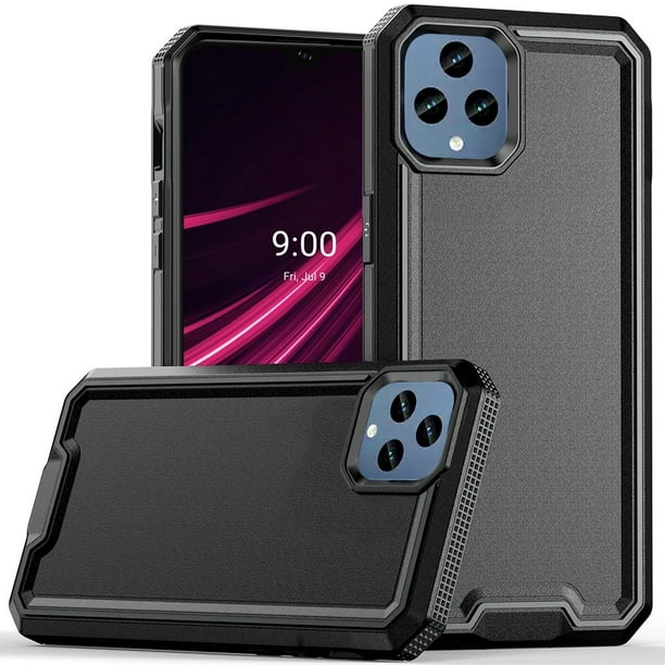 Designed for Samsung Galaxy A35 5G Tough Modern Fused Hybrid Armor Hard PC  TPU Rubber Shockproof Drop Impact Protection Phone Case Cover [Black]