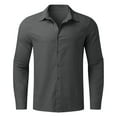 CJINGKQ Male Summer Solid Casual Plus Size Loose Shirt Mens Turn Down giant-microbes-red-blood-cell-xl-size-stuffed-plush-hemoglobin-biology