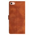 thumbnail image 3 of Leather For iPhone 16e Case Cherry Blossom&Butterfly Embossed Flip Wallet Leather Case with Card Holder Magnetic Closure Shockproof Kickstand Protective Phone Cases Cover,Brown,For iPhone 16e, 3 of 8