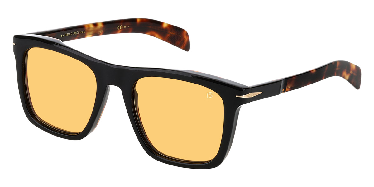 David Beckham Db 7000/S Full Rim Square Black Havana Sunglasses