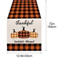 thumbnail image 3 of Fall Pumpkin Maple Leaf Table Runner, Linen Look Seasonal Table Decor, for Thanksgiving Harvest Dining Table Decor, 3 of 6