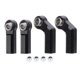 thumbnail image 1 of 4Pcs RC Car Ball Joint for 1/10 Model Car M4 Metal CW Positive Thread 7.0 Tool 2 Curved 2 Straight Black, 1 of 4