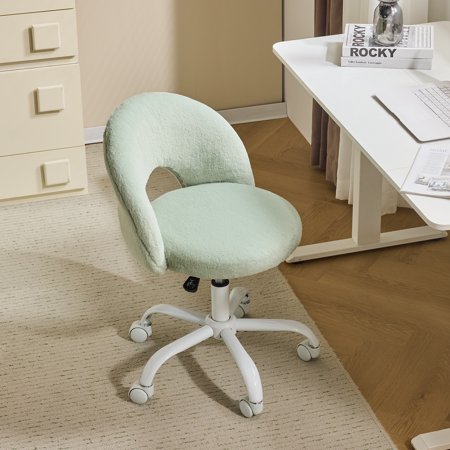 zimtown swivel makeup chair accent product