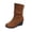 Brown, variant on LSLJS Women's Solid Color Wedge Heel Comfortable Casual Shoes, Women's Ankle Boots & Booties, Gift for Women