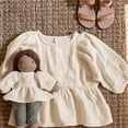 thumbnail image 2 of Otqutp Toddler 2024 Tops Kids Toddler Baby Girls Spring Summer Solid Cotton Long Sleeve Tshirt Fall Spring Clothes for 1 to 6 Years, 2 of 5
