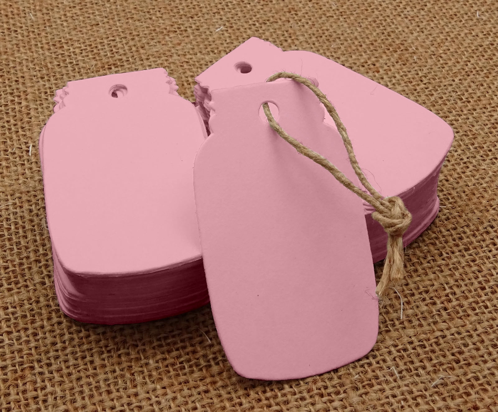 100 Pcs Mason Jar Shaped Cardstock Tags Wedding Favor Blank Hang Tag
